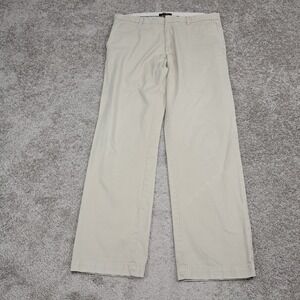 Banana Republic Emerson Chino Mens 36x34 Khaki Tan Straight Leg Cotton Pants